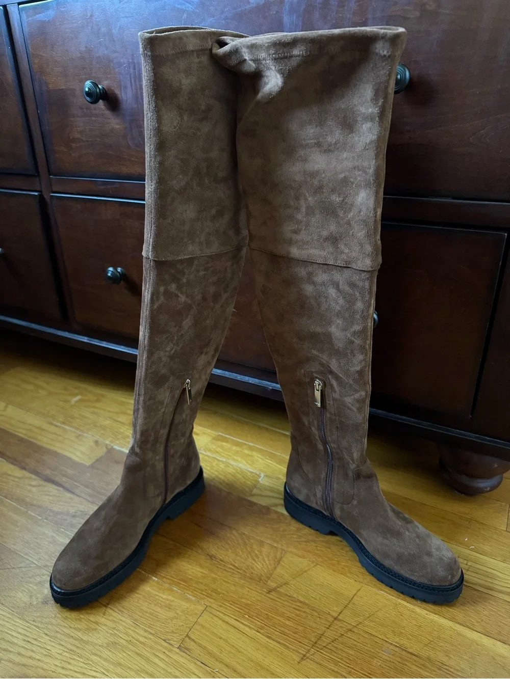 NWOT Aquatalia Brown Suede Over-the-Knee Boots